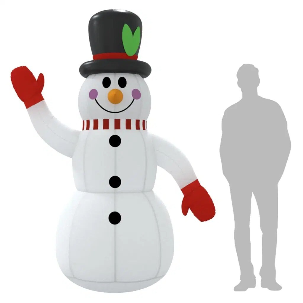 8ft Inflatable Snowman with LEDs