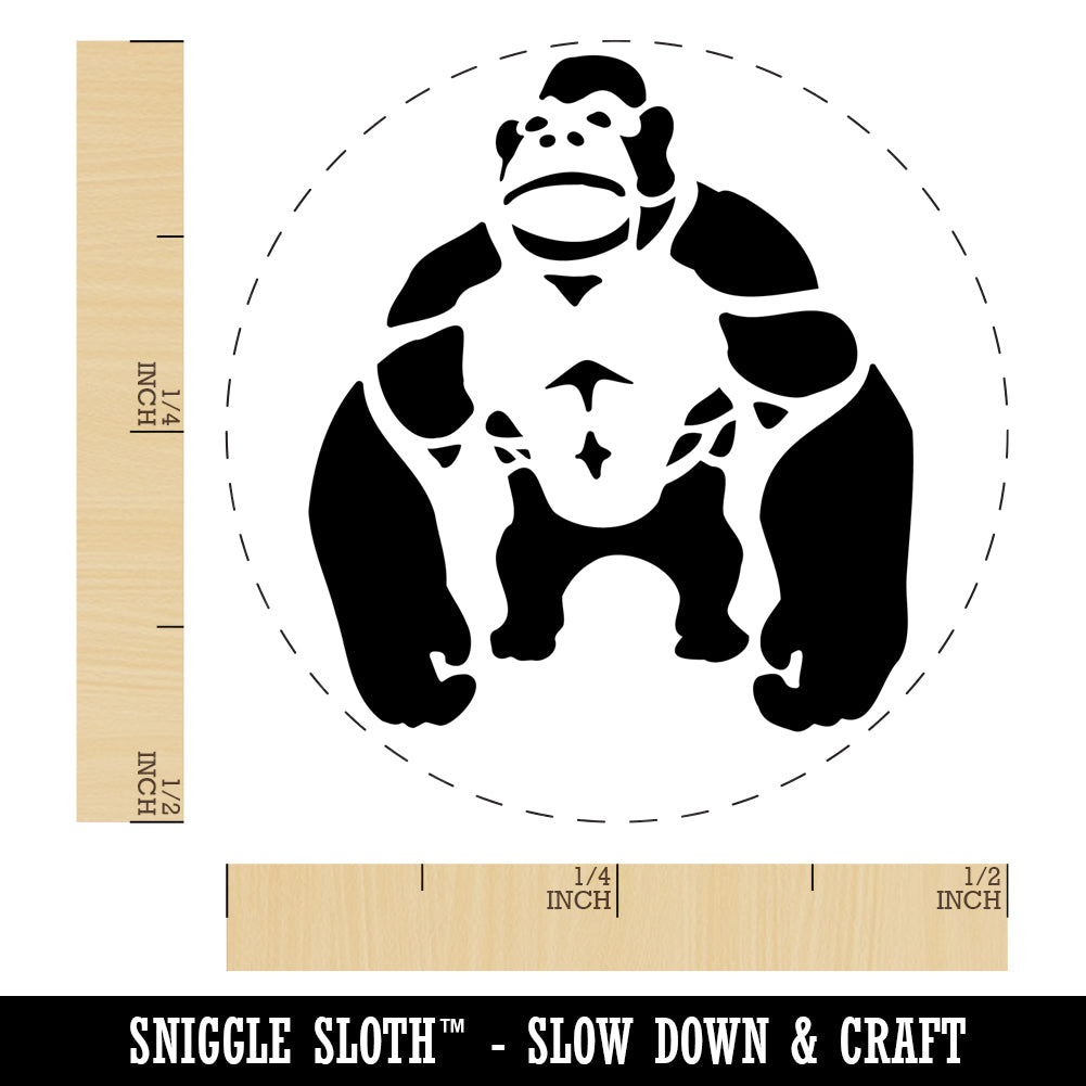 Brawny Gorilla Ape Self-Inking Rubber Stamp Ink Stamper for Stamping Crafting Planners