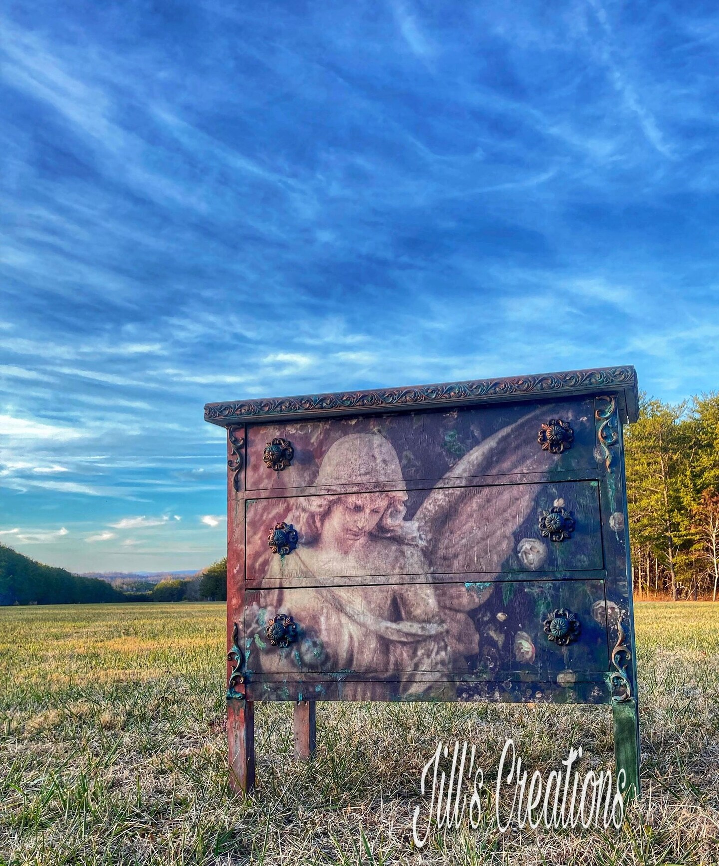 Angel in the Garden - Painting Lady Designs Decoupage and Mixed Media Papers (medium)