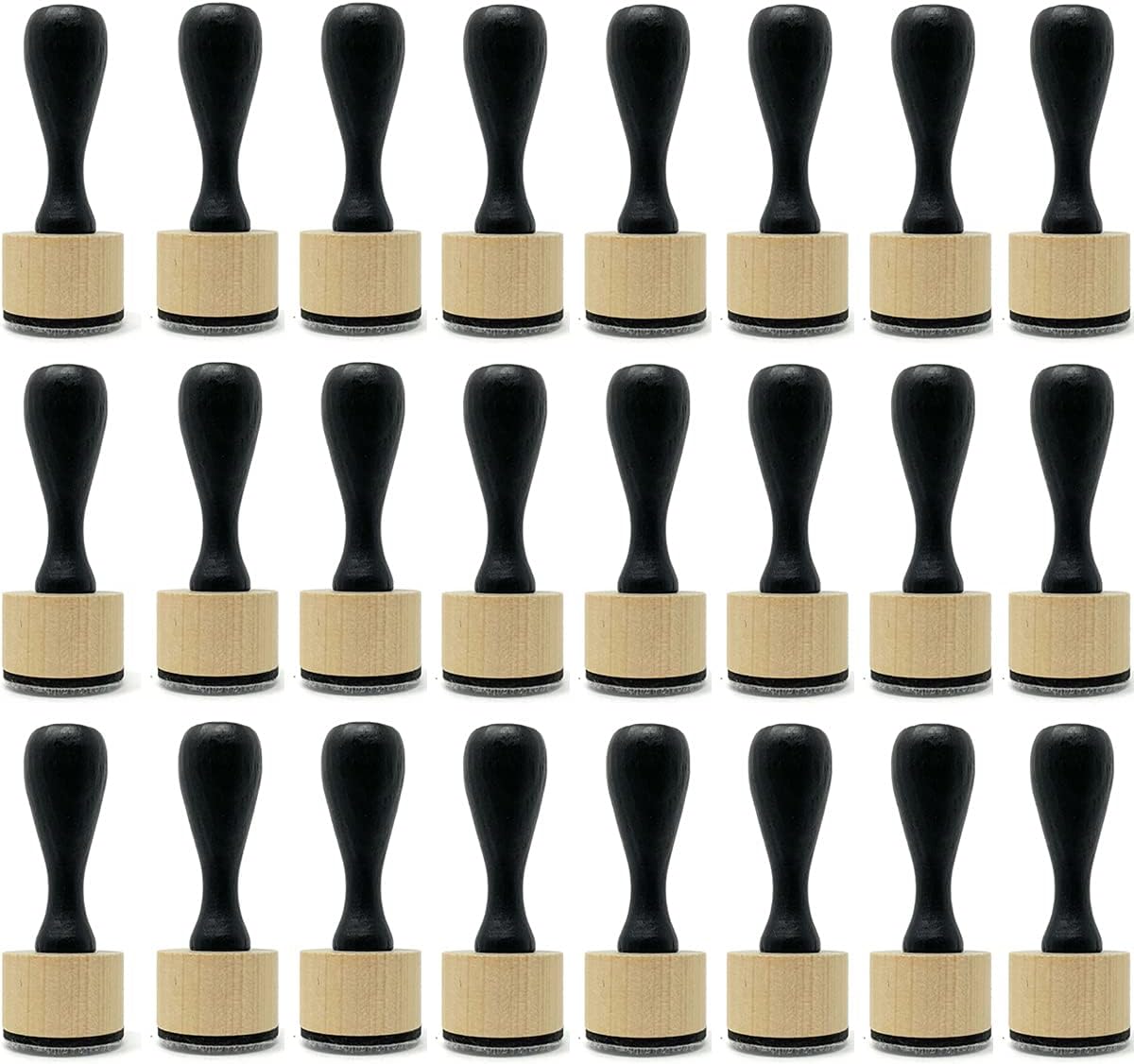 Mini Ink Blending Tools Bulk (24 Pack) Round for Stamp Ink Distressing, Blending, Alcohol Ink, Dabber Tool Applicator and More