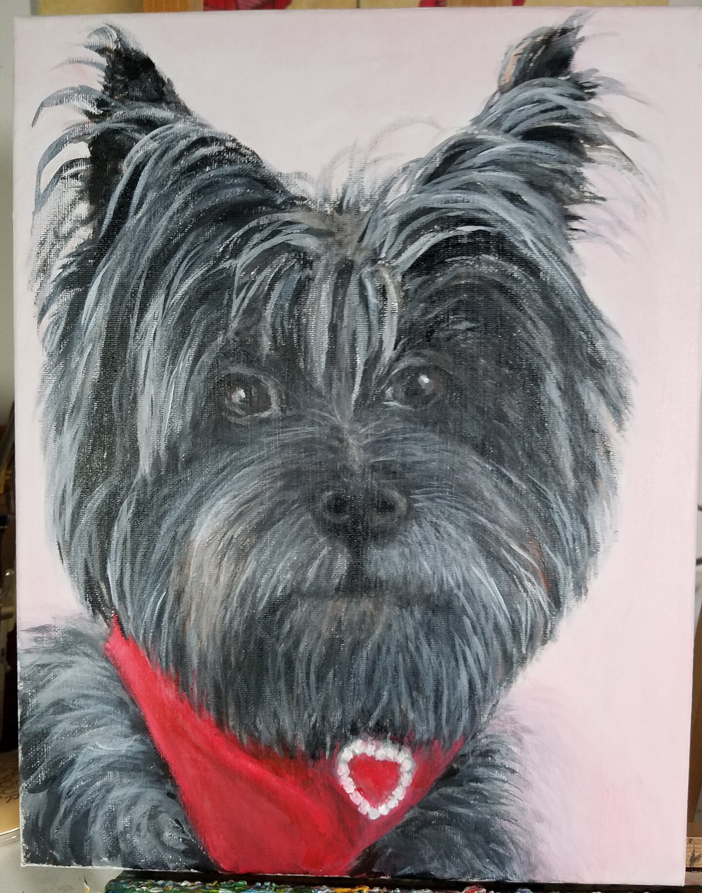 Marina | Custom Pet Portrait | Acrylic on on sale Canvas | 12 x 16 inches