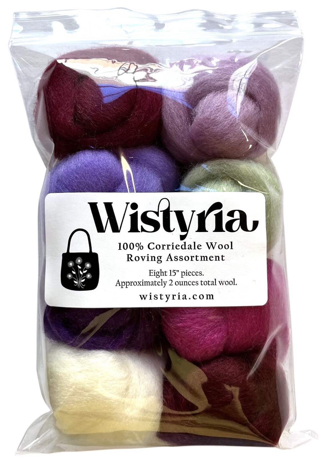 Wistyria Editions Wool Roving 15 .25oz 8/pkg : Target