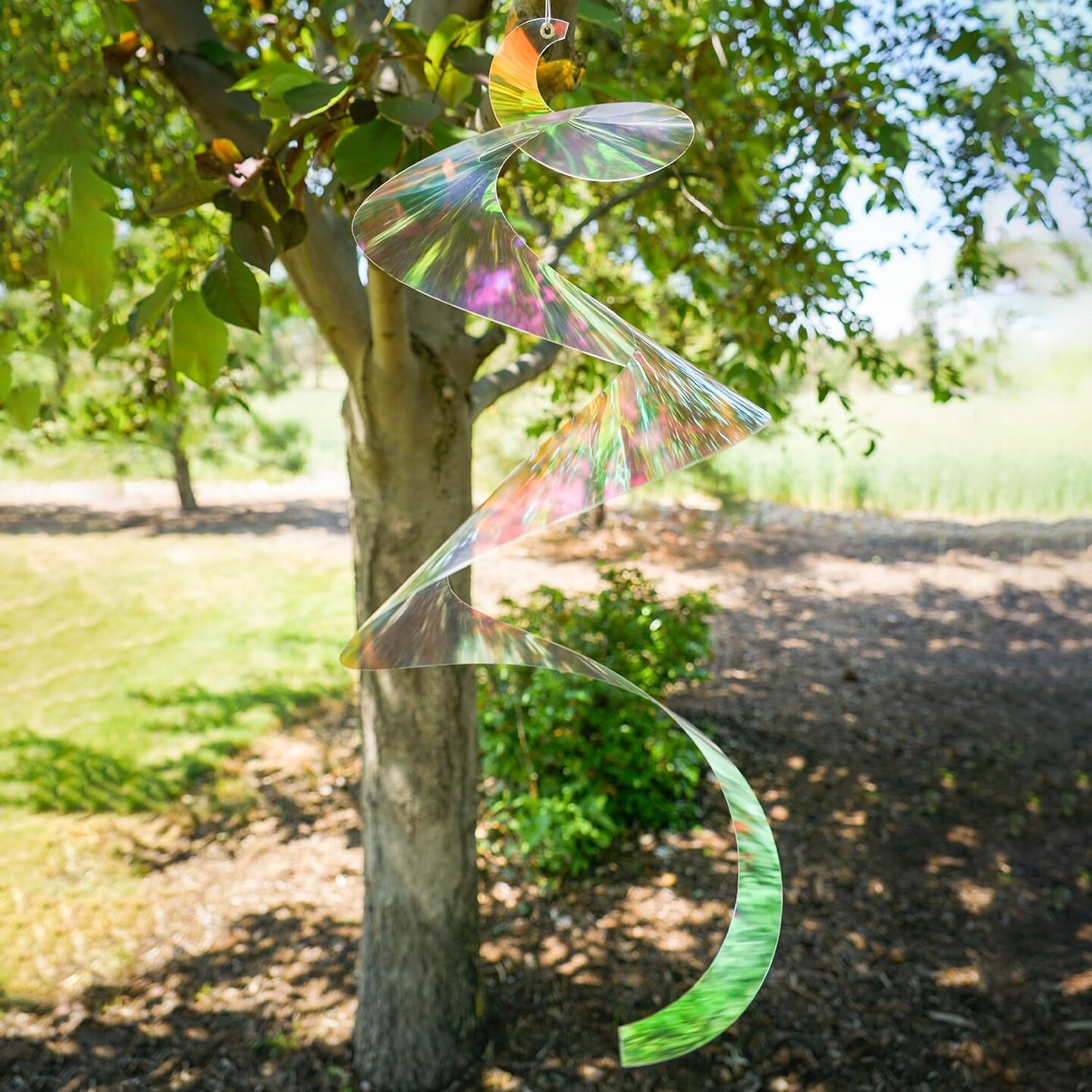 30-inch Iridescent Twister Tail