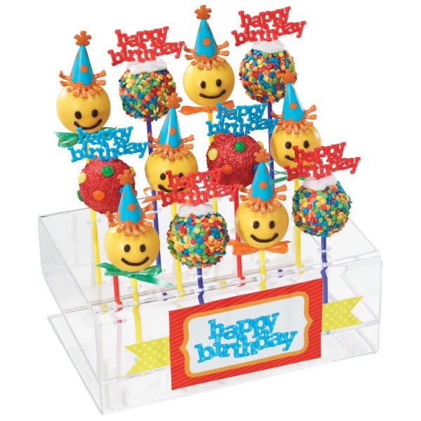 Happy Birthday and Balloons DecoPics&#xAE; Cupcake Decoration, 12ct