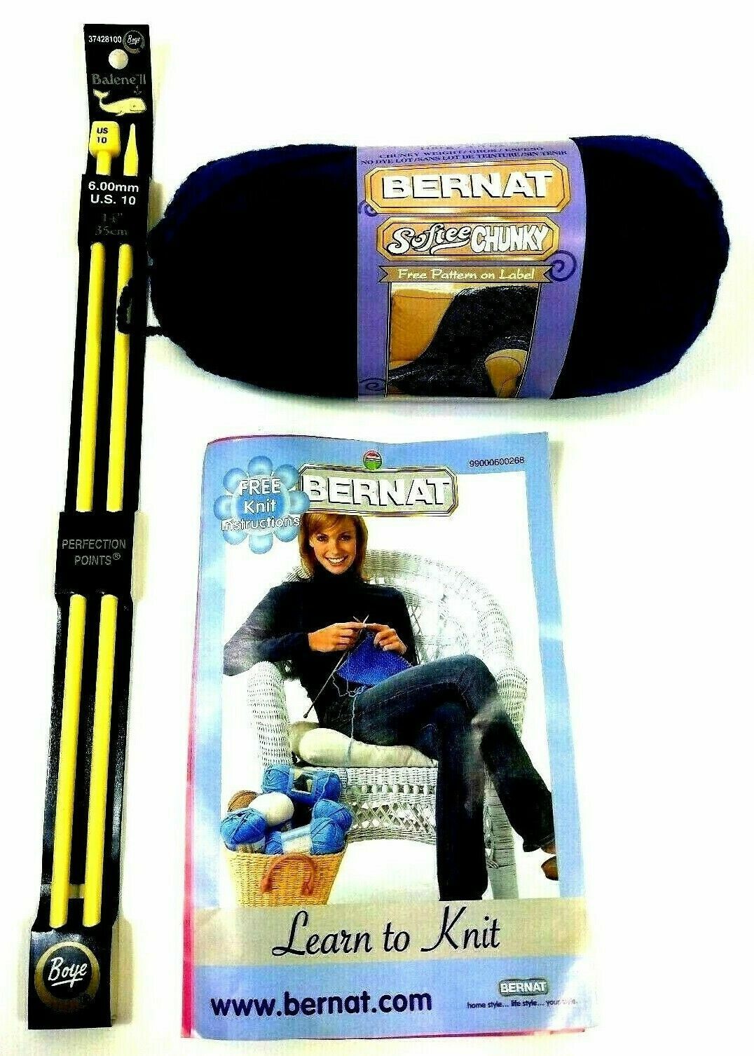 Knitting Kit , Needle&#x27;s Yarn and Patterns.