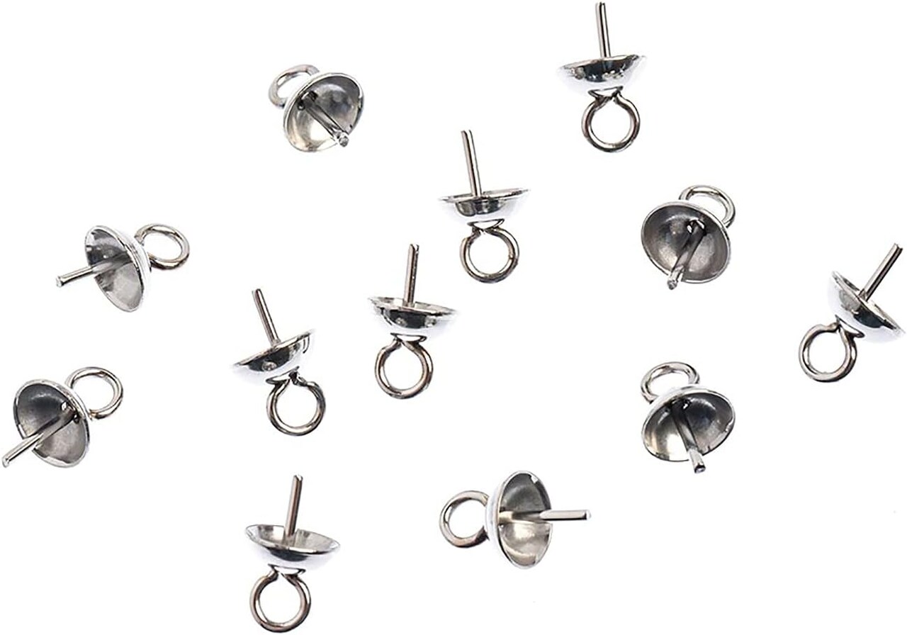 John Bead Stainless Steel Silver Bail Pin with Cup | Michaels