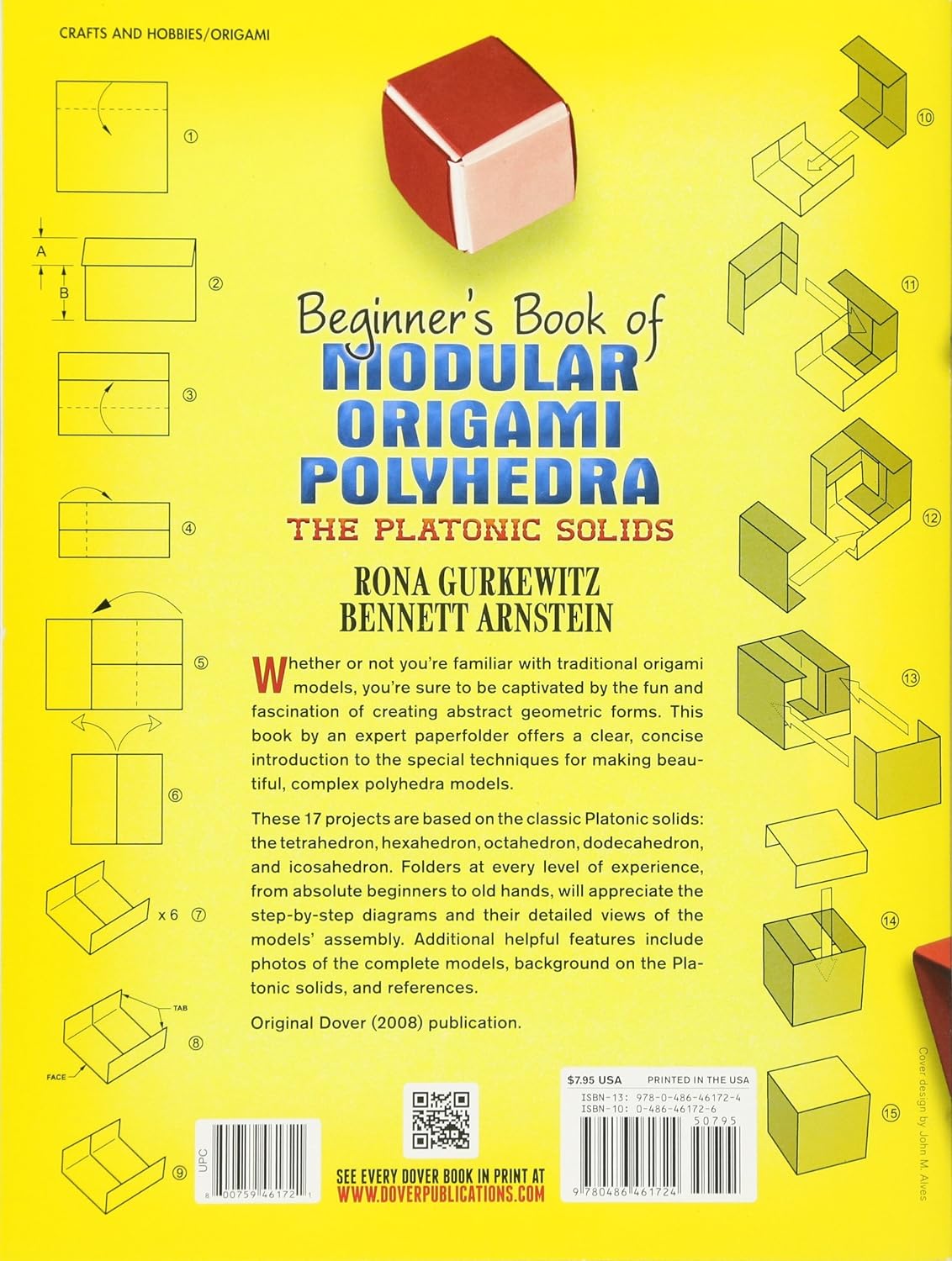 Dover Beginner&#x27;s Book of Modular Origami Polyhedra: The Platonic Solids