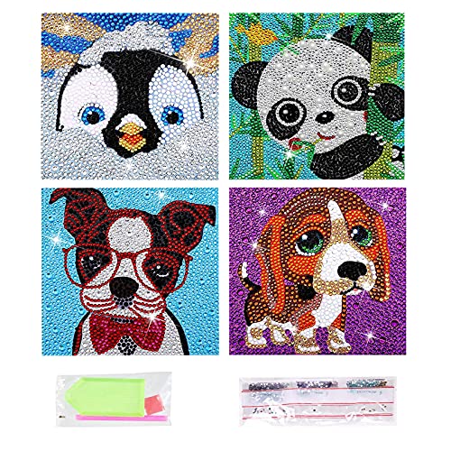  Halmolife 5D Painting Stickers for Kids and Adult Beginners Gem  Paint by Numbers Diamonds Arts for Boys and Girls Ages 6 7 8-12 DIY Animals  kit with Dots Gifts : Toys & Games