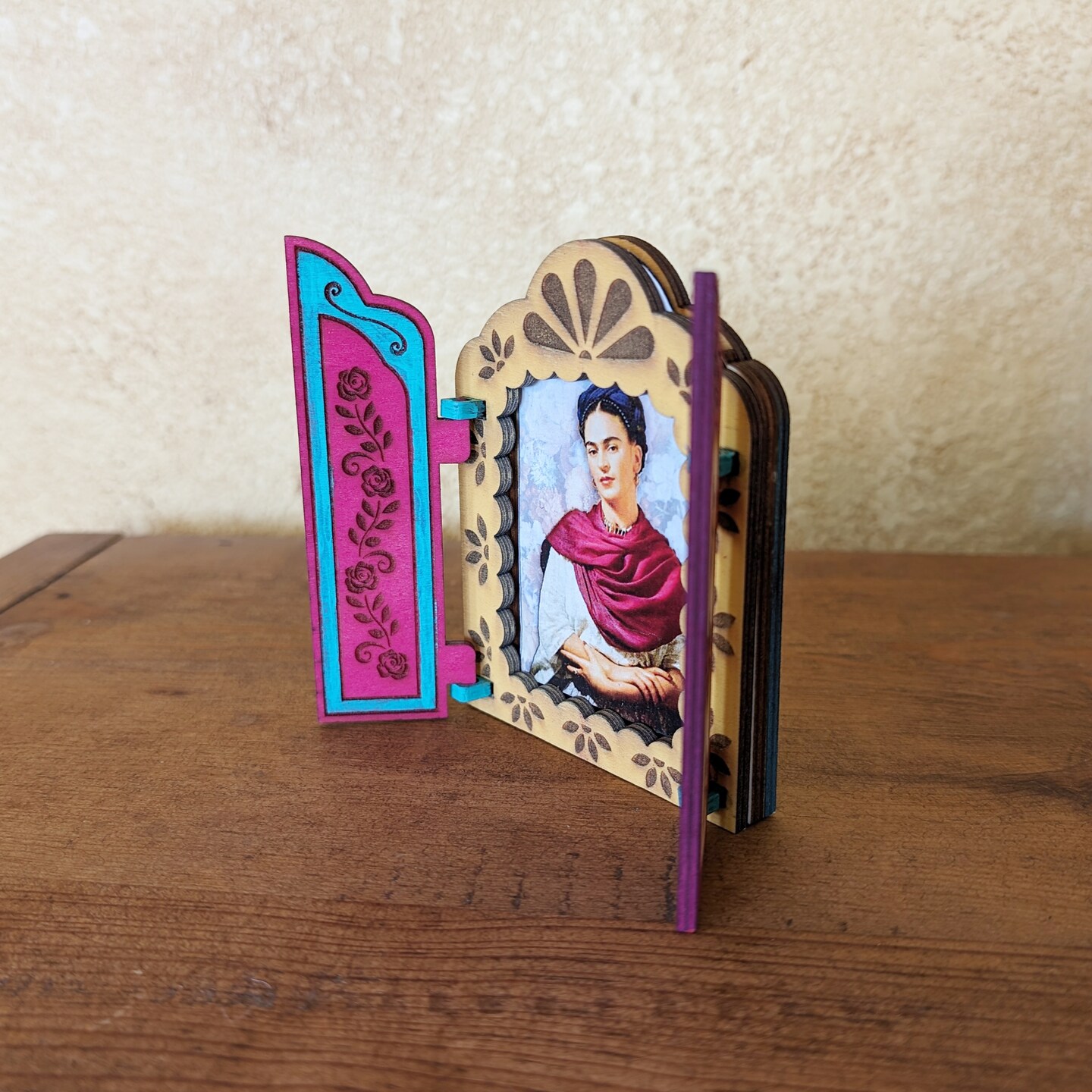 Day of the outlet Dead Mexican Tin Nicho Shadowbox with FRIDA & DIEGO