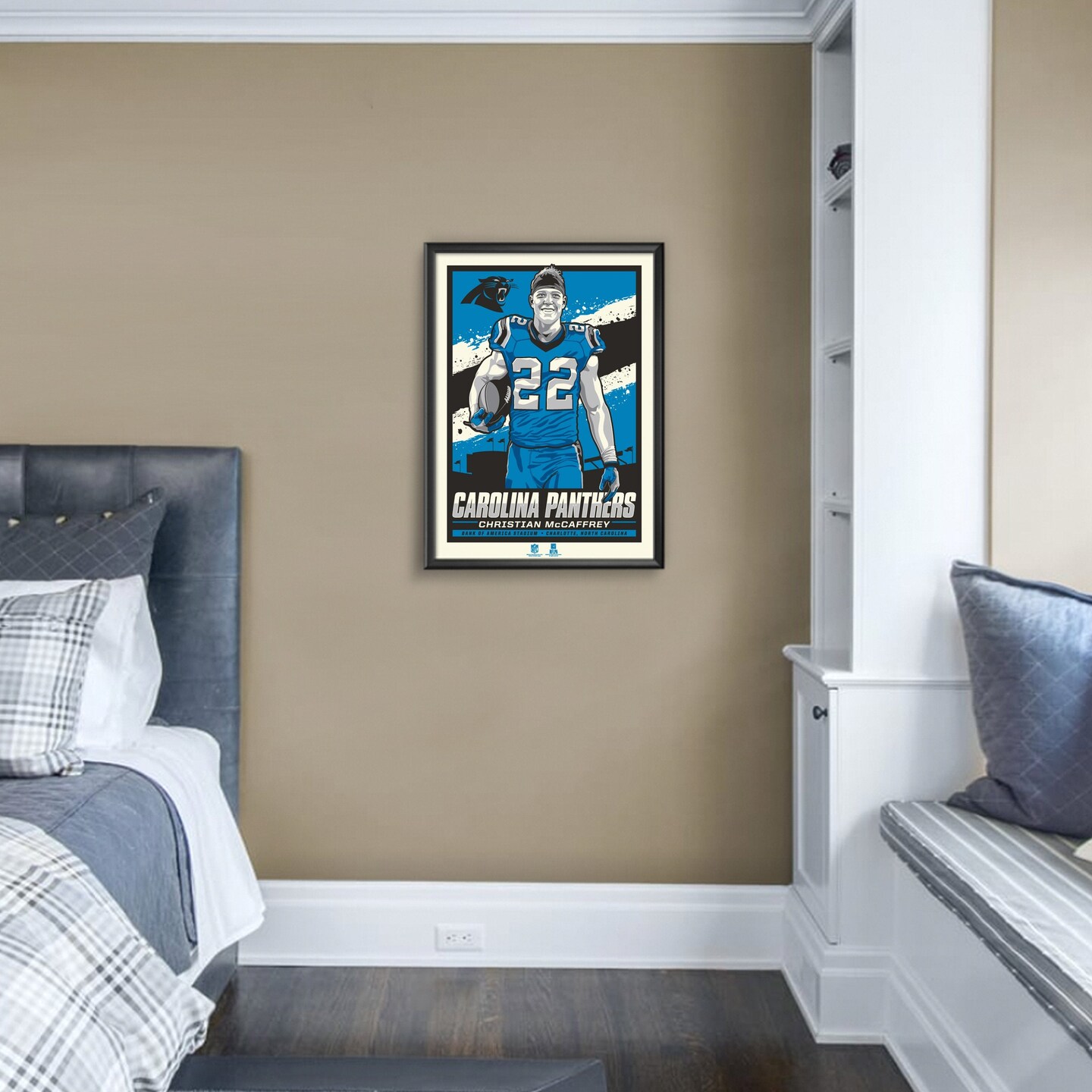 Phenom Gallery Christian McCaffrey 18&#x22; x 24&#x22;  Serigraph