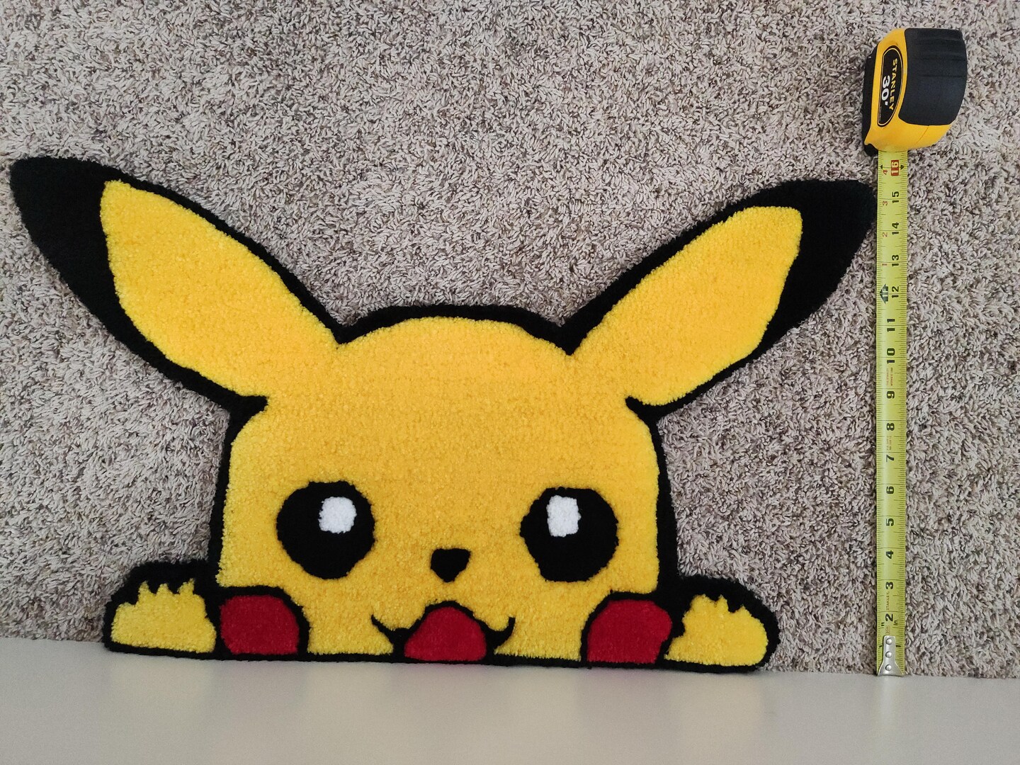 Custom Pokémon high quality Pika Rug