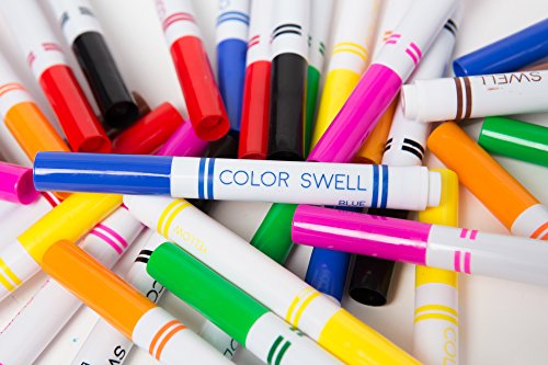 Color Swell Washable Markers 10 Boxes of 8 Vibrant Colors Are