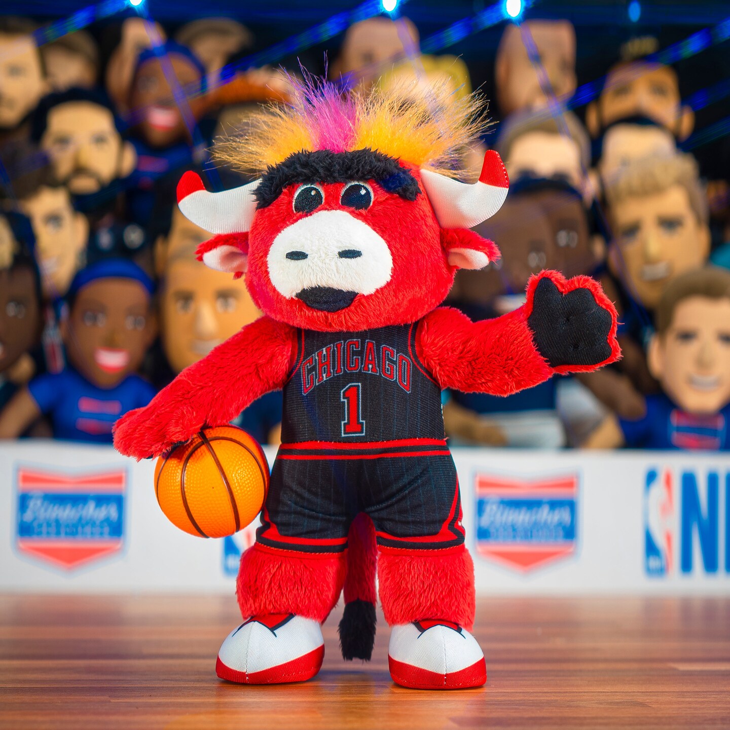 Bleacher Creatures Chicago Bulls Benny the Bull 10&#x22; Mascot Plush Figure (Black Uniform)