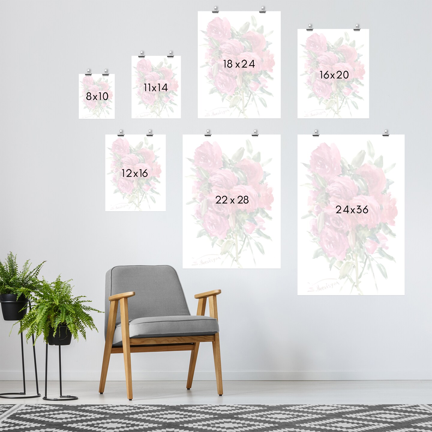 English Roses by Suren Nersisyan  Poster - Americanflat