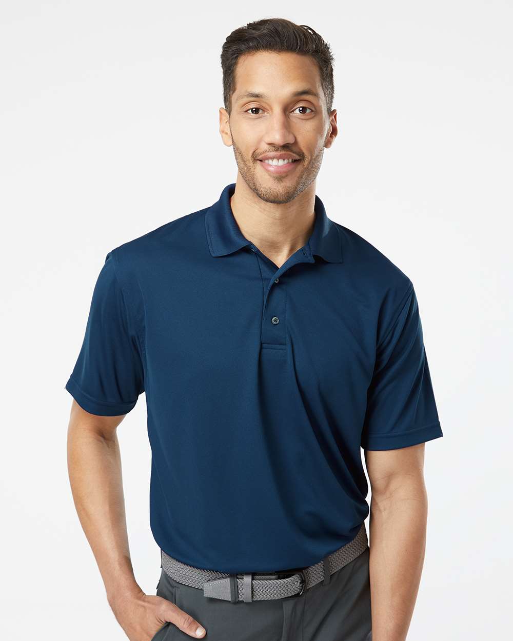 Paragon® Men's Saratoga Performance Mini Mesh Polo Short Sleeve T-Shirt