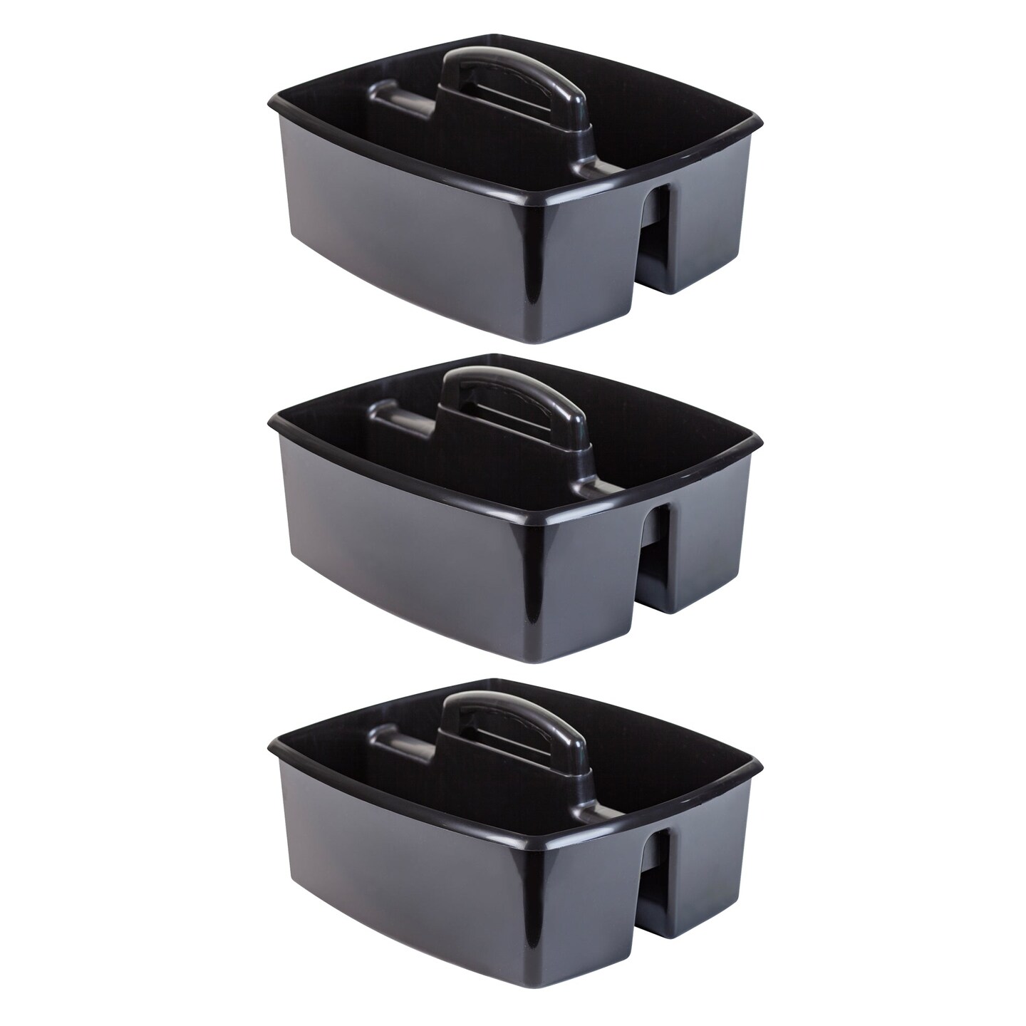 Large Caddy, Black, Pack of 3