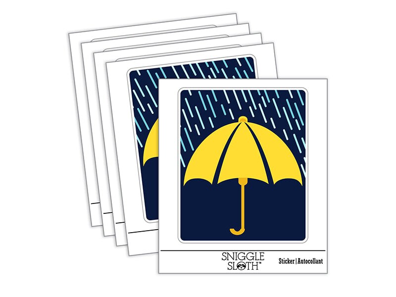 Rainy Day Umbrella Waterproof Vinyl Phone Tablet Laptop Water Bottle Sticker Set 5 Pack Michaels 9352