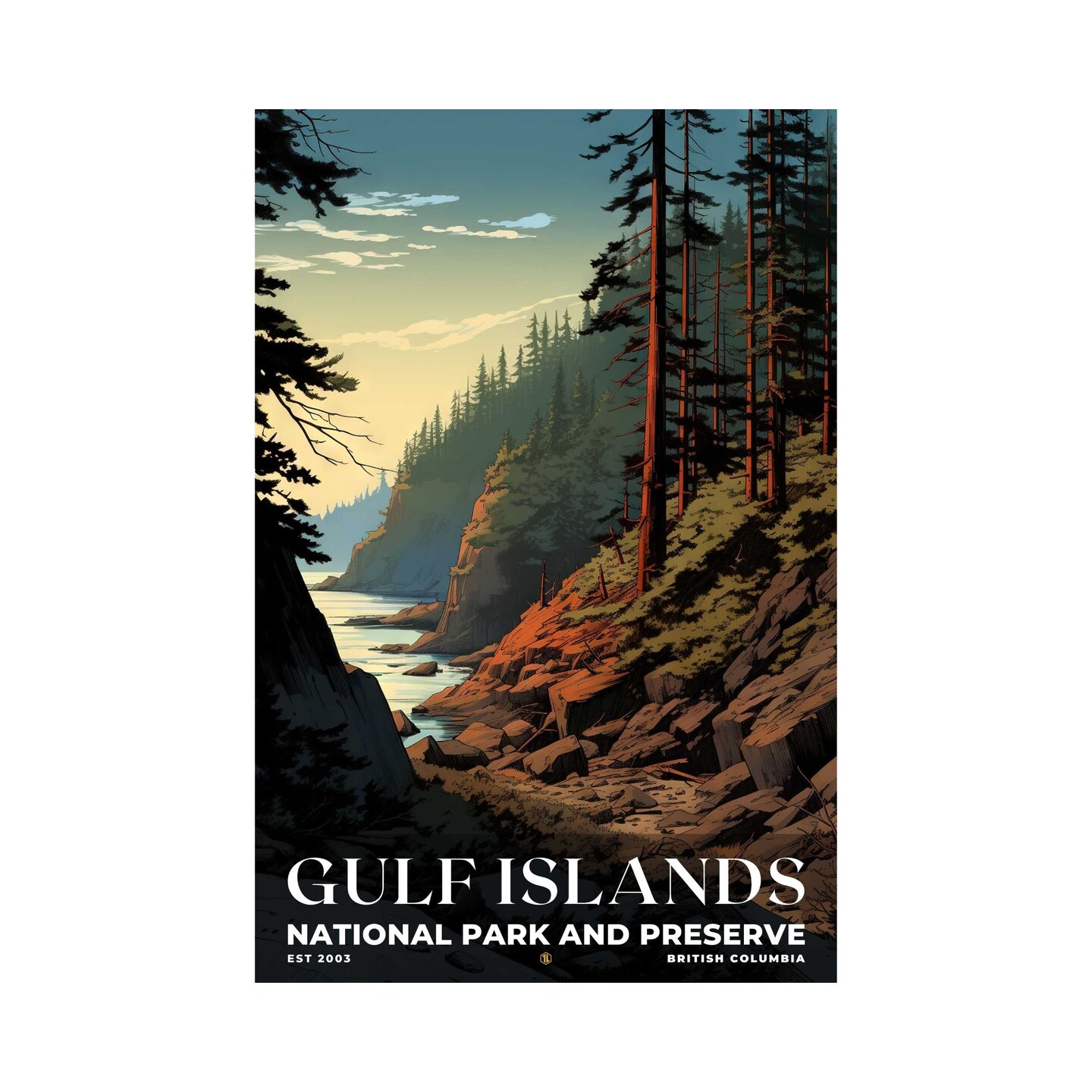 Gulf Islands National Park Reserve Poster, Travel Print, Office Poster ...