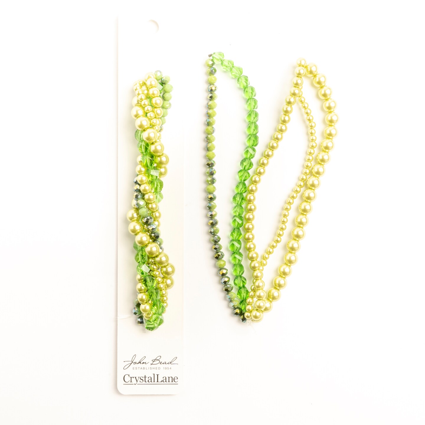 Crystal Lane DIY Zinnia Twisted Glass &#x26; Pearls Beads, 5 Strands