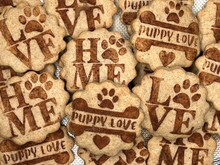 Puppy Love Cookie Stencil Set | C1080 by Designer Stencils | Cookie Decorating Tools | Baking Stencils for Royal Icing, Airbrush, Dusting Powder | Reusable Plastic Food Grade Stencil for Cookies | Easy to Use &#x26; Clean