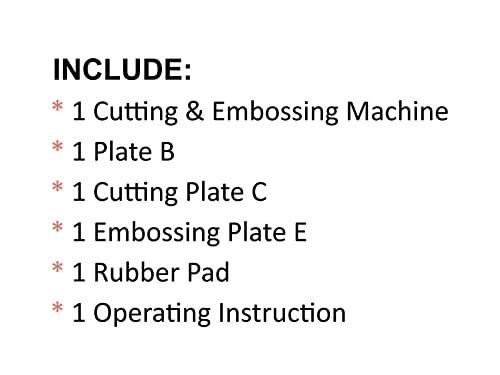 Bira 3 inch Die Cutting &#x26; Embossing Machine, Mini Die Cut Machine, 3 1/8&#x22; Feeding Slot for 3&#x22; Paper (Machine)