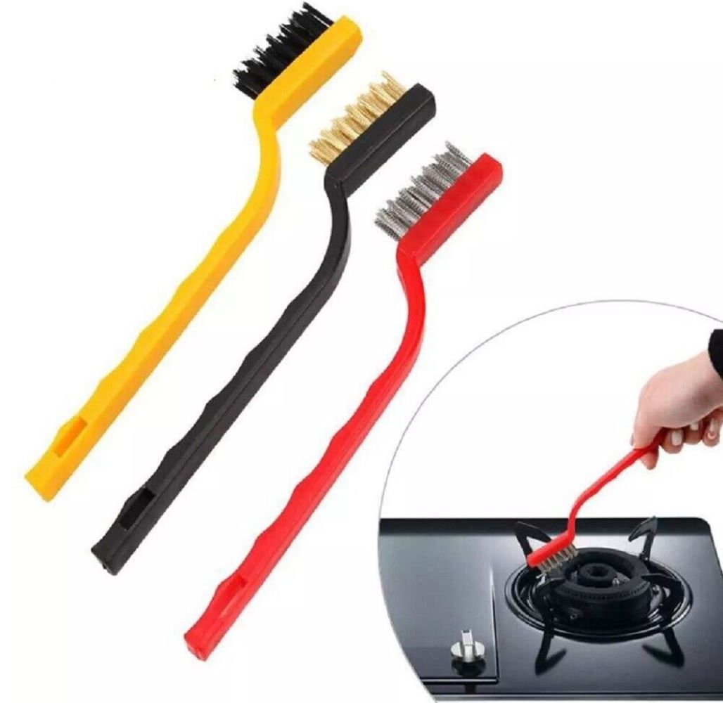 Kitcheniva Gas Stove Brushes Cleaner 3 Pcs