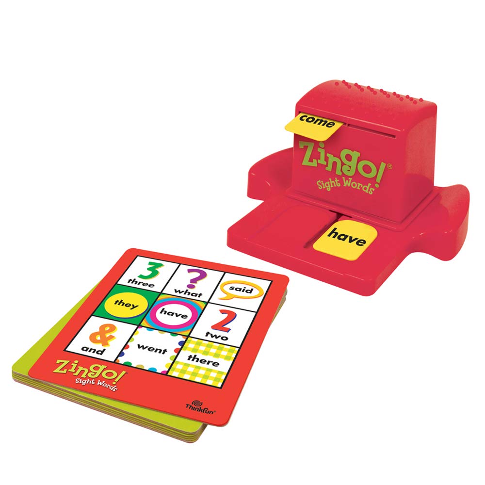 Zingo Sight Words Award Winning Early Reading Game for Pre-K to 2nd Grade - Toy of the Year Finalist, A Fun and Educational Game Developed by Educators for Boys and Girls, Multicolor