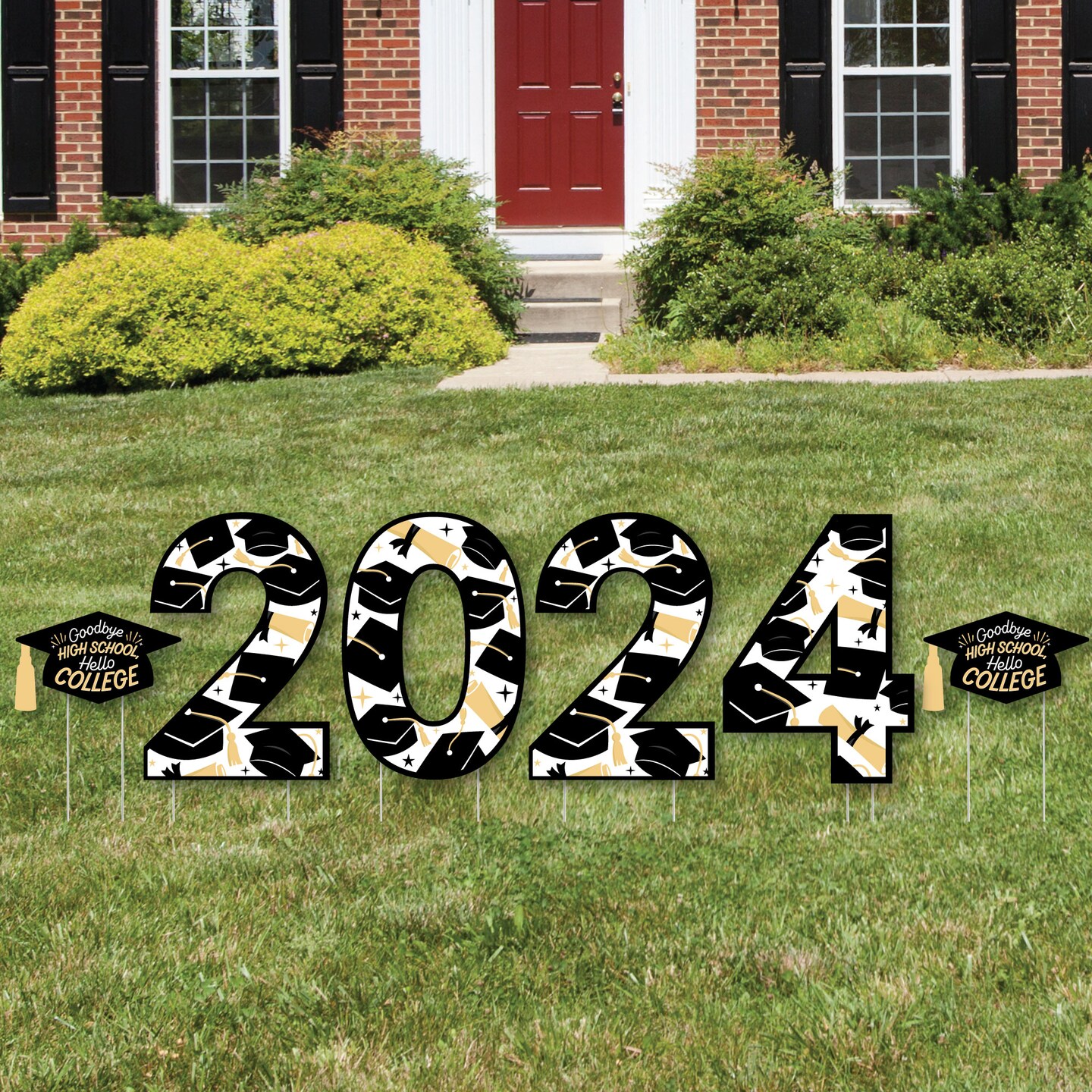 Big Dot of Happiness Hello College 2024 Graduation Party Yard