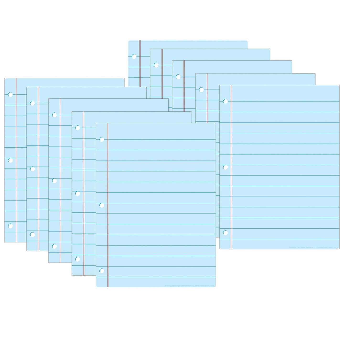 Notebook Paper Poly Poster