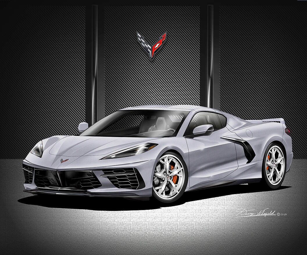 C8 Chevrolet Corvette Stingray Art Prints by Danny Whitfield | BLADE ...