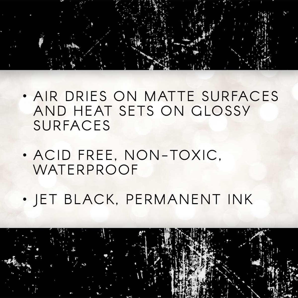 Archival Ink Pad, Jet Black &#x2013; Permanent, Waterproof, Acid-Free, Non-Toxic &#x2013; Won&#x2019;t Bleed or Smudge &#x2013; Provides Vivid and Crisp Stamping Results &#x2013; Air Dry on Matte and Heat Set on Glossy Surfaces