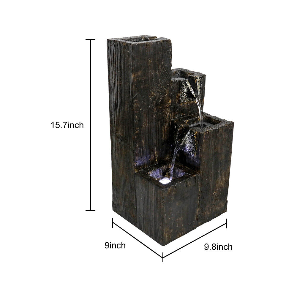 15.7 Inches Modern Art Water Fountain Home Decor