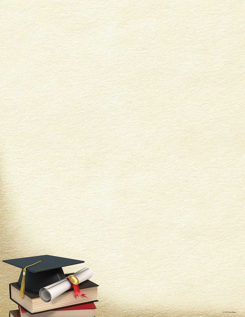 Great Papers! Grad Corner Graduation Stationery Letterhead, Invitations and Announcements, Printer Friendly, 8.5"x11", 80 Pack