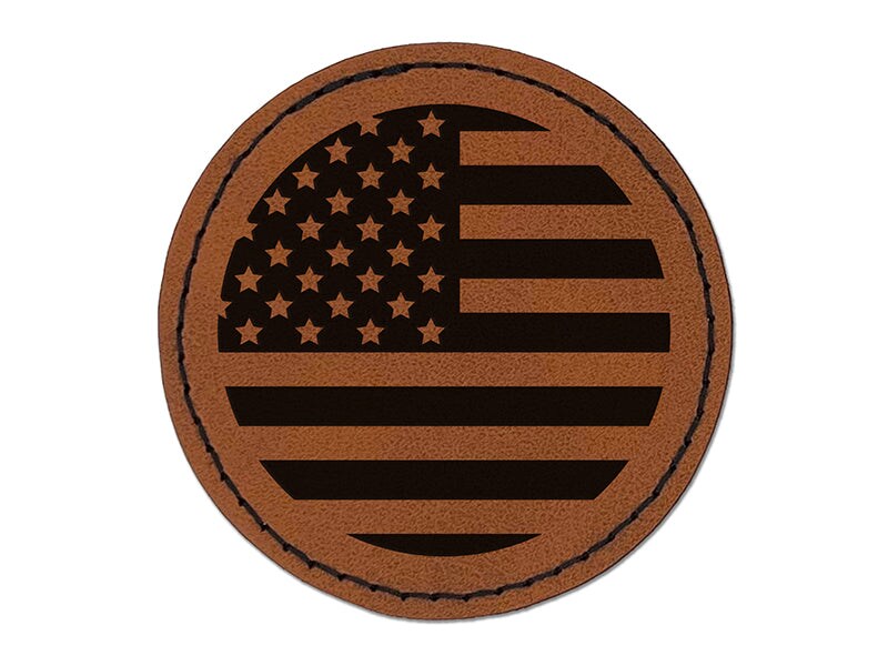 USA FLAG PATCH - CIRCULAR