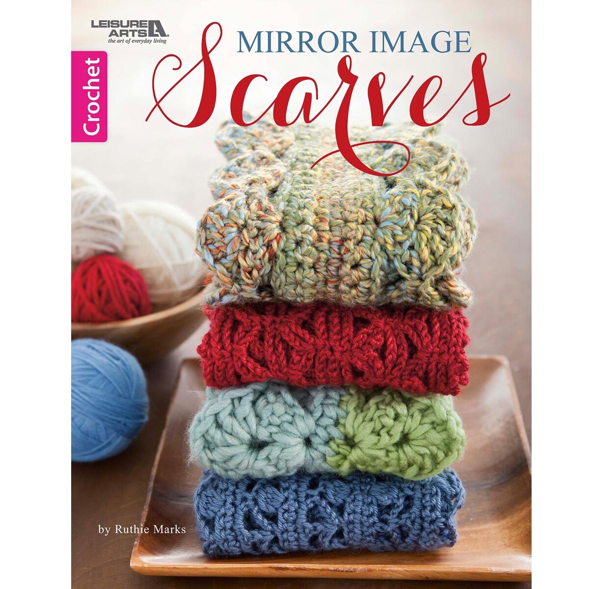 Leisure Arts Mirror Image Scarves Crochet Book