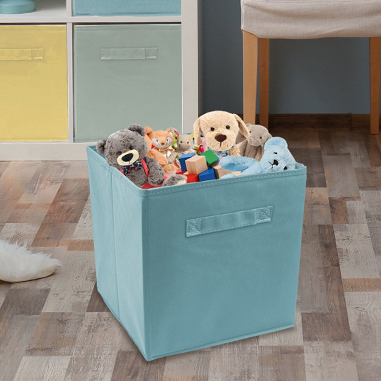 Sorbus Fabric Collapsible Cube Storage Bins Set (6 Pack)
