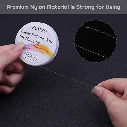 Fishing Wire, Selizo 4Pcs Clear Fishing String Line Jewelry Beading String  Invisible Nylon Thread Cord for Hanging Decorations, Crafts and Jewelry  Making (4 Sizes) : Buy Online at Best Price in KSA 