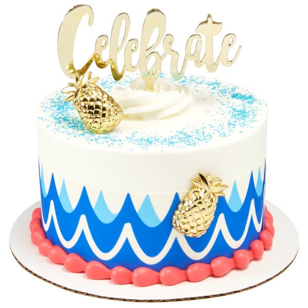 Pineapple DecoPics&#xAE; Cupcake Decoration, 12ct