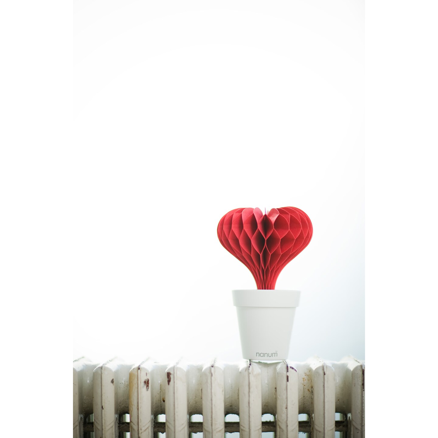 Heart Non-Electric Personal Humidifier in Red