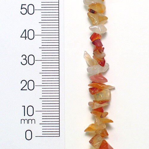Carnelian Chips - 2 x 8&#x22; Strand