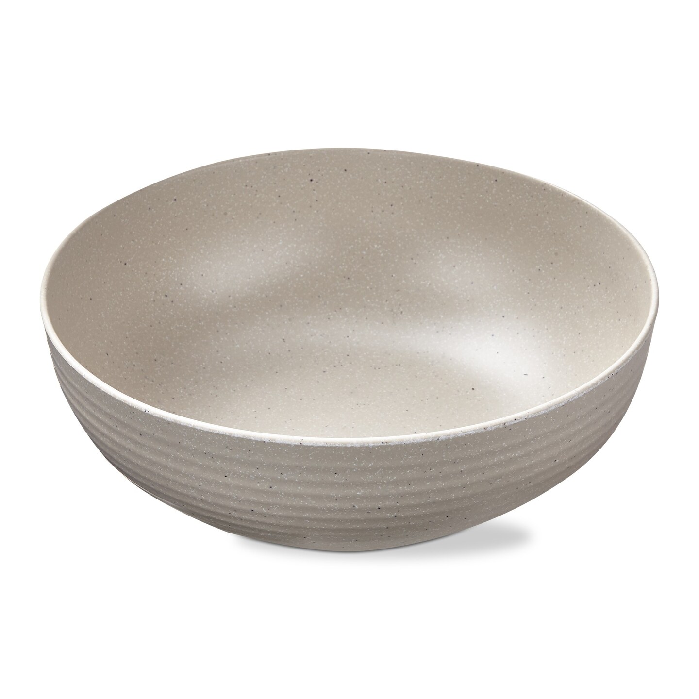 Cream Brooklyn Melamine Plastic Dinning Serving Bowl Dishwasher Safe Indoor/Outdoor 12x12 inch Serving Bowl