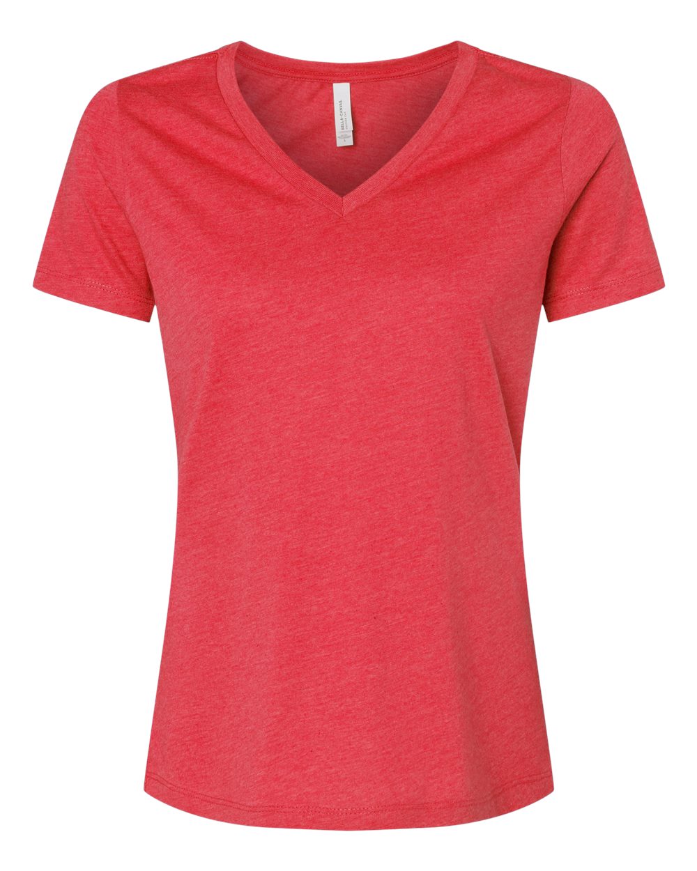 Unisex Heather Cvc V-Neck Tee