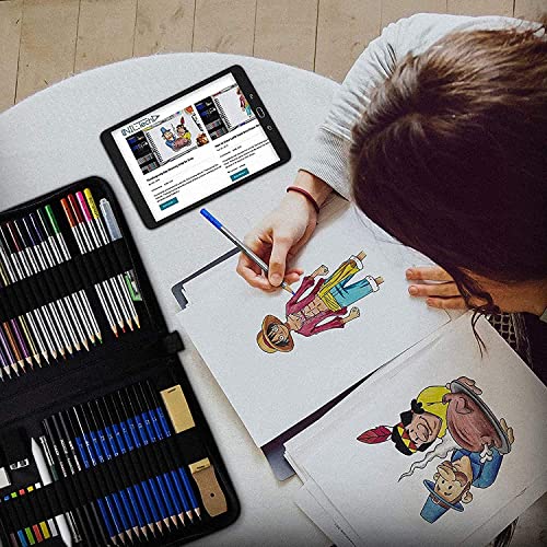 Drawing Pencils Art Supplies &#x2013; 55pc Colored Pencils For Kids, Teens, And Adults Includes Charcoal Pencils, Graphite Pencils, Sketch Pencils Digital Ebook Library Of Drawing Tutorials And Sketch book