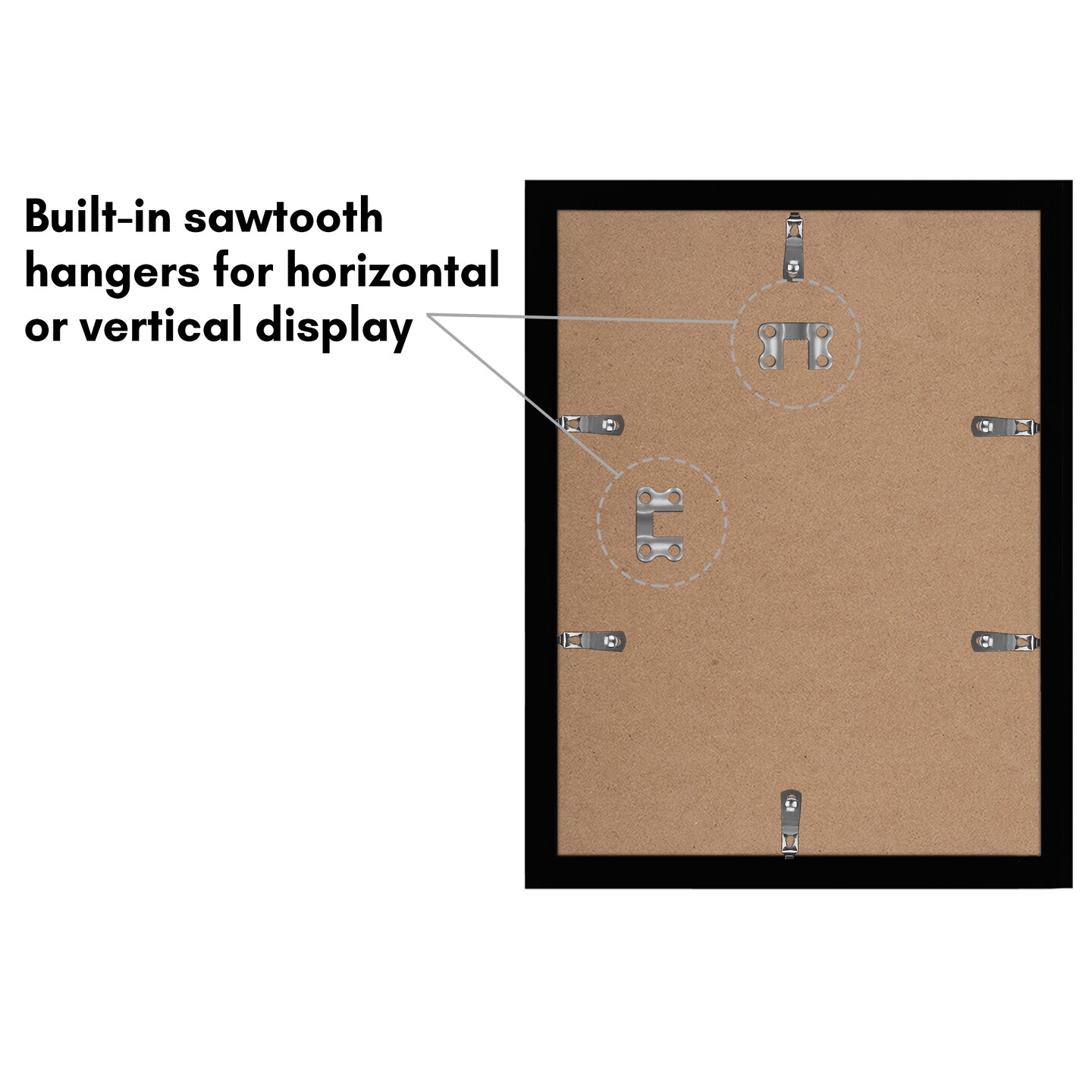Americanflat Picture Frame Set with Mat - Set of 5 - Photo Frame Set of Five for Wall Display - Plexiglass Cover - Hanging Hardware