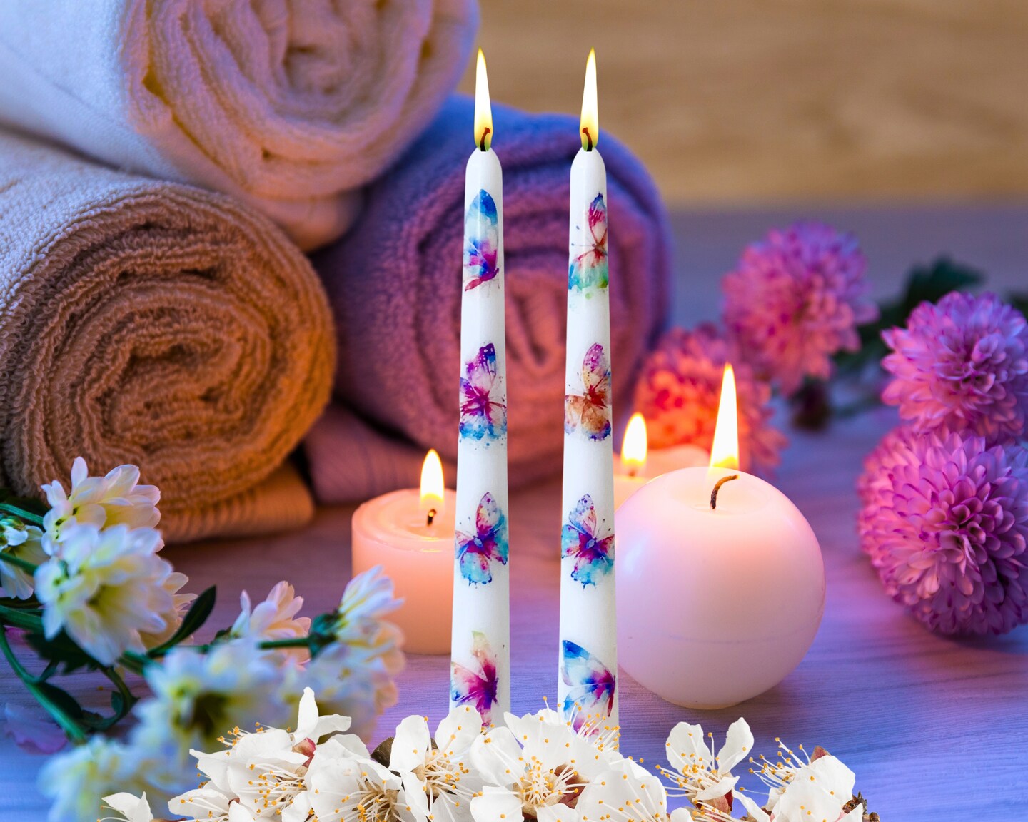 Butterfly Candle, Spiritual Candle, Butterfly Taper, Meditation Taper