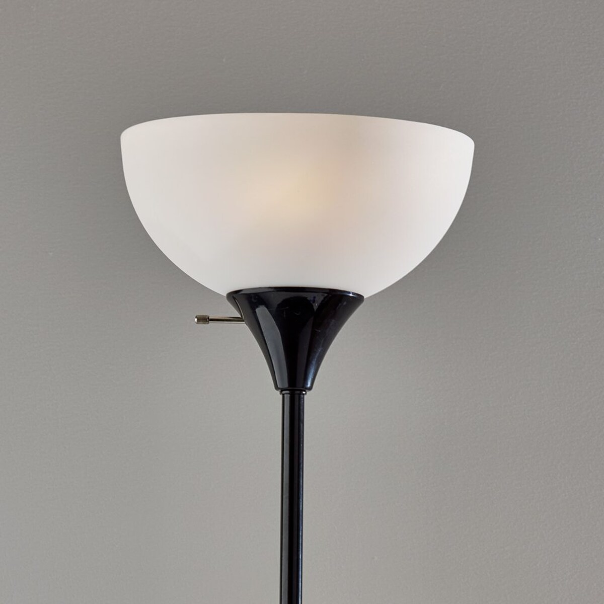 6 ft Metal Floor Lamp with Plastic Shade