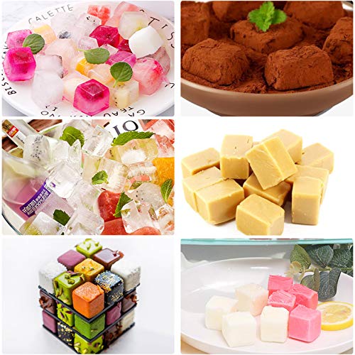 Candy Molds Silicone Chocolate Molds 40-Cavity Square Baking Molds for  Homemade Caramel, Hard Candy, Truffle Chocolate, Keto Fat 