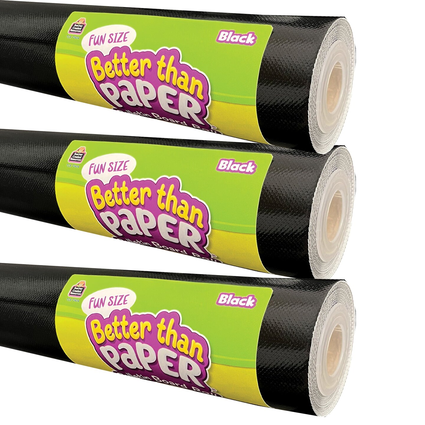 Fun Size Better Than Paper® Bulletin Board Roll, 18 x 12', Black