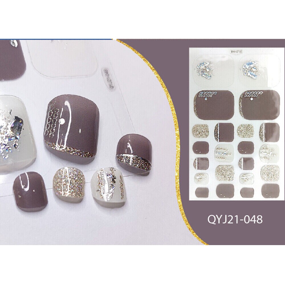 Kitcheniva DIY Toe Nail Stickers Decals 48 Styles