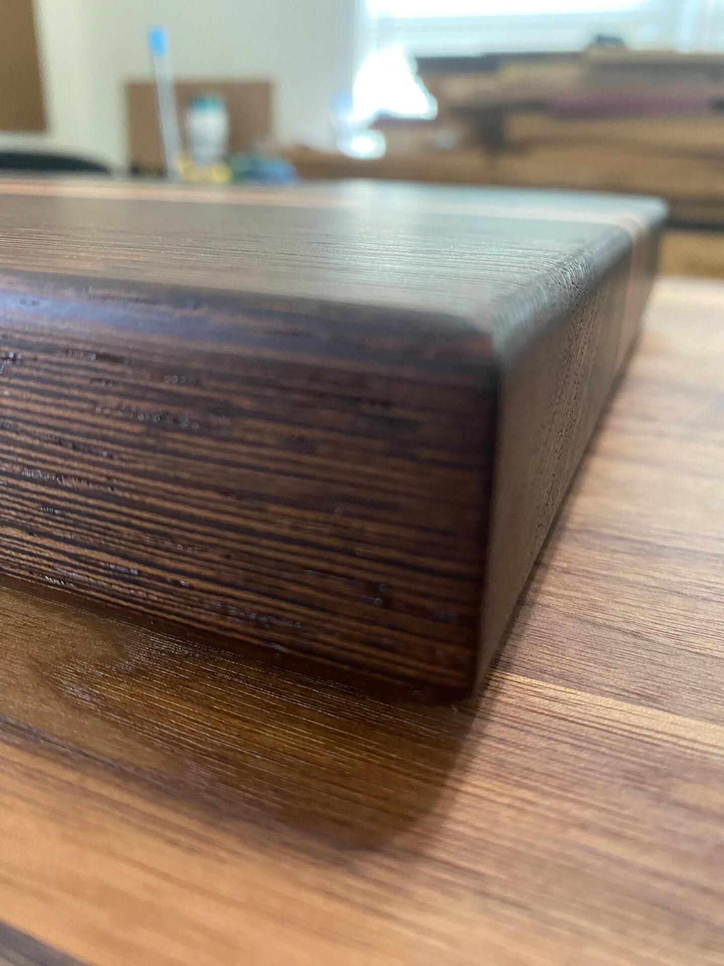 Cutting Board. Handcrafted Wenge, Padauk and Wenge Hardwood